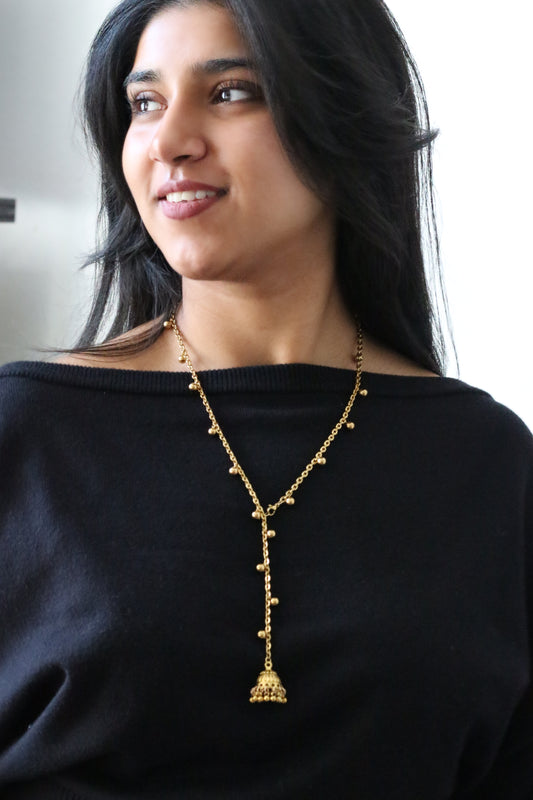 Jhumka Lariat Necklace