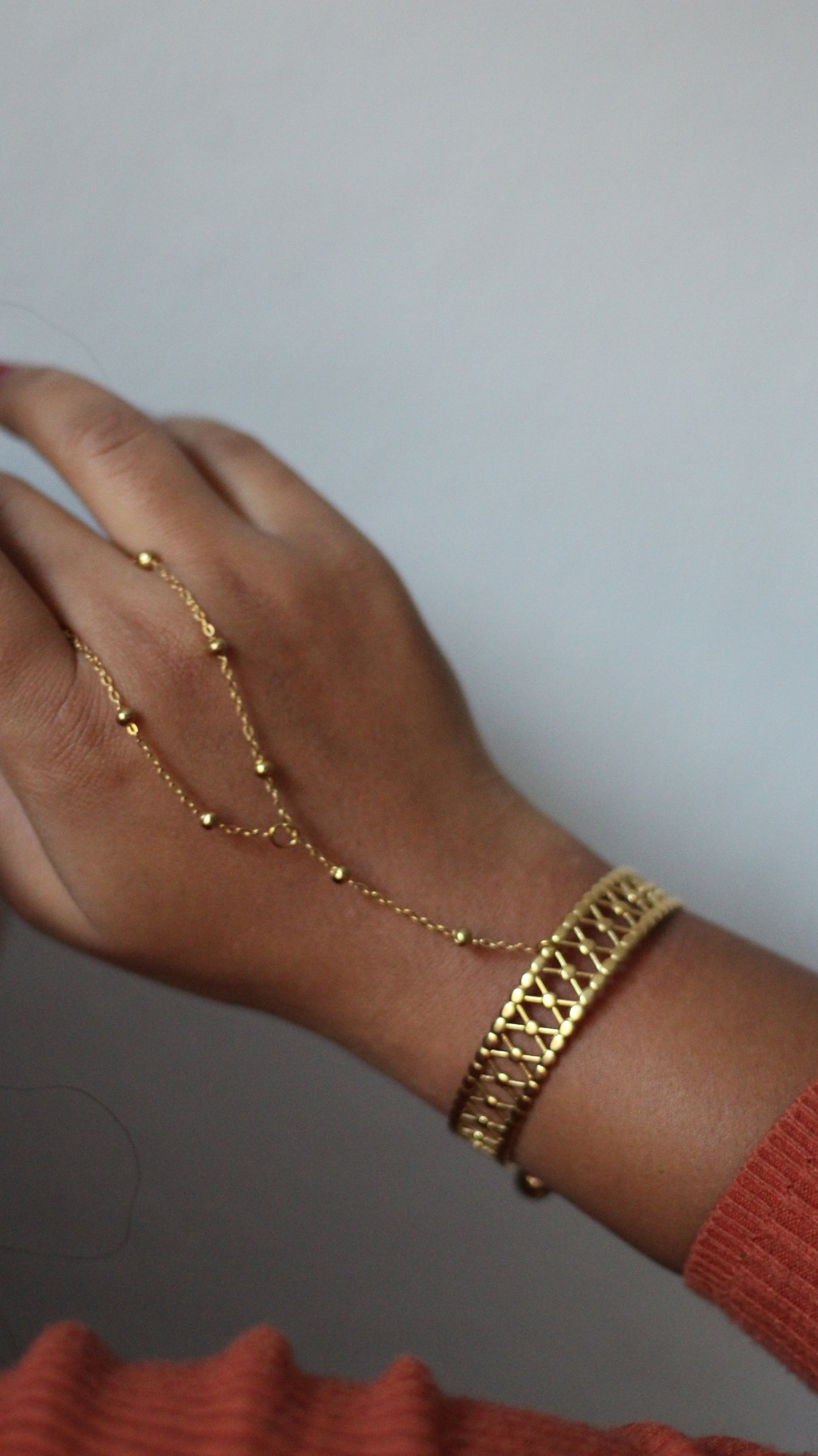 Ghungroo Bangle Hand Chain