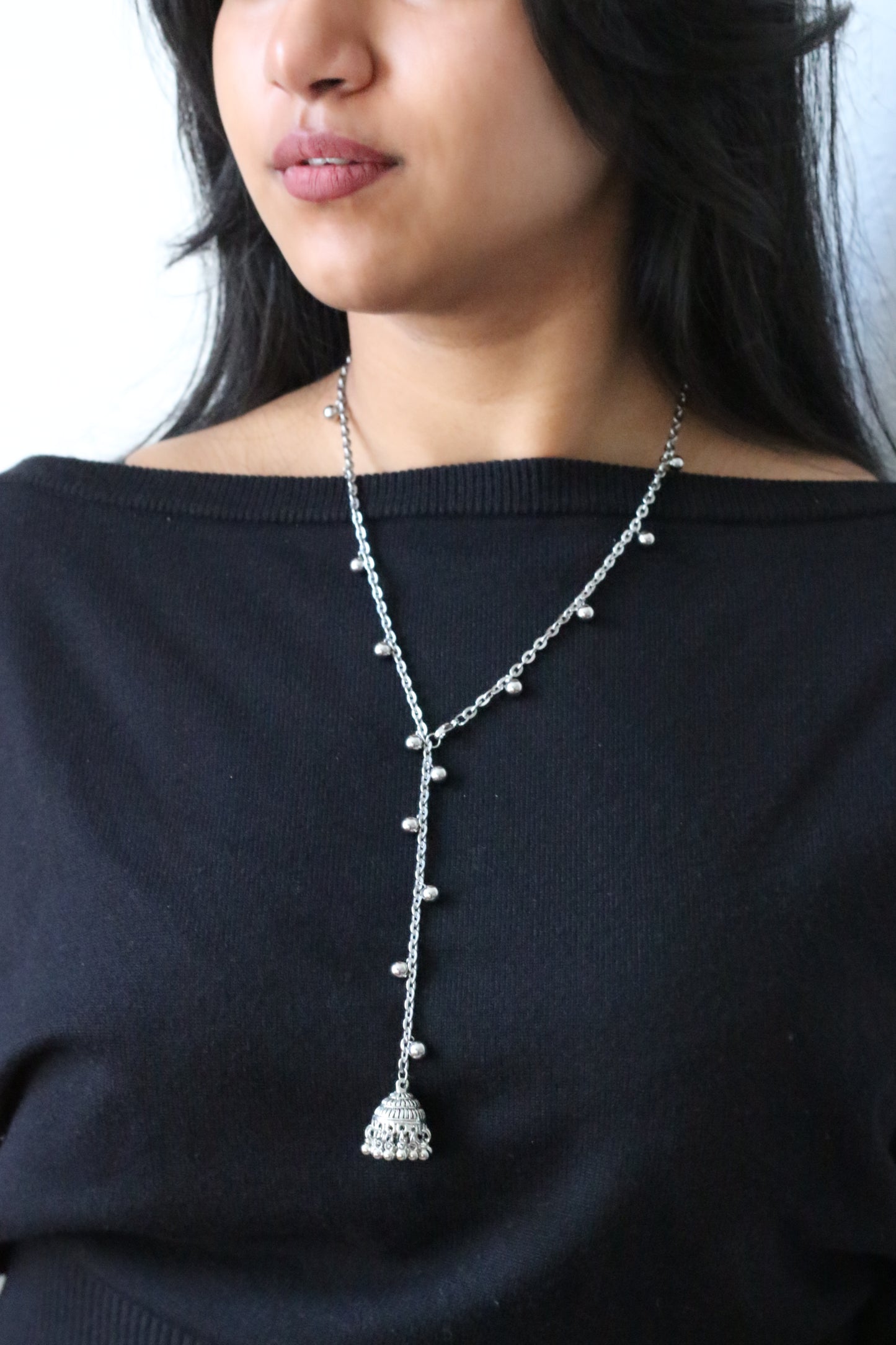 Jhumka Lariat Necklace