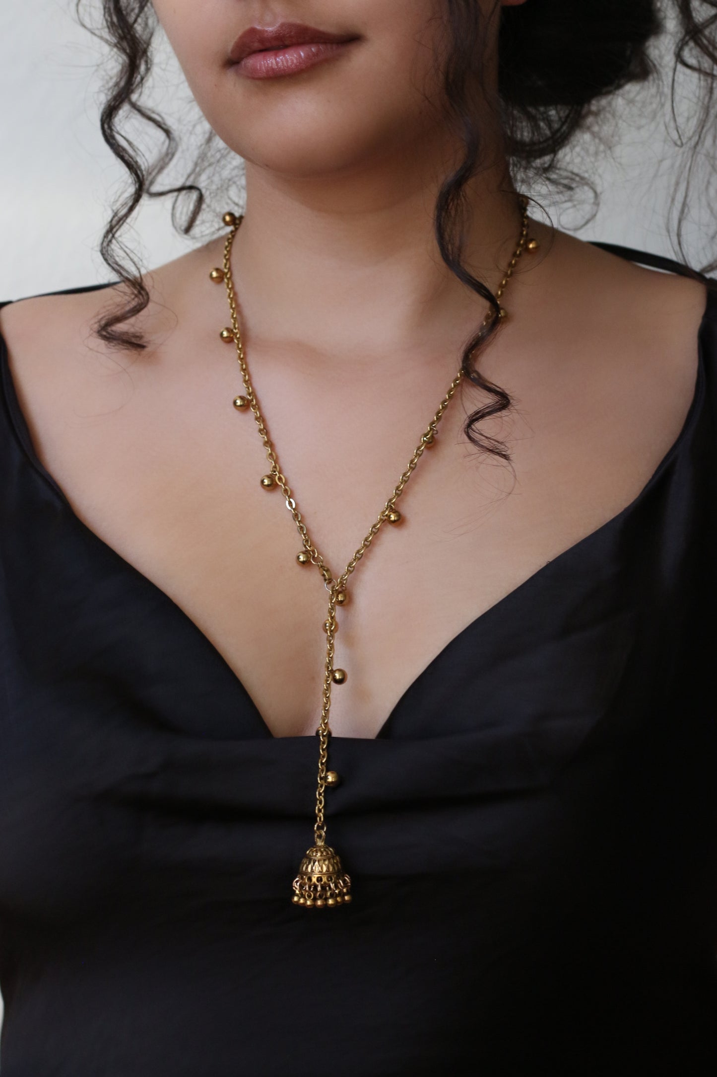 Jhumka Lariat Necklace